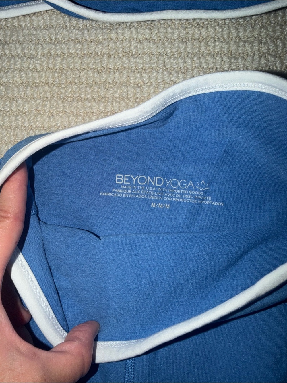 Beyond Yoga Spacedye High Waisted Midi Legging and top in Sky Blue Heather - Med - Picture 5 of 7